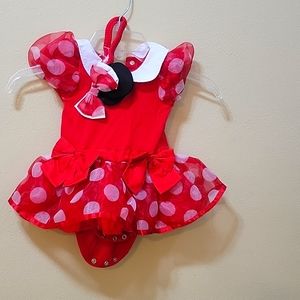 Toddler girls Minnie Mouse costume